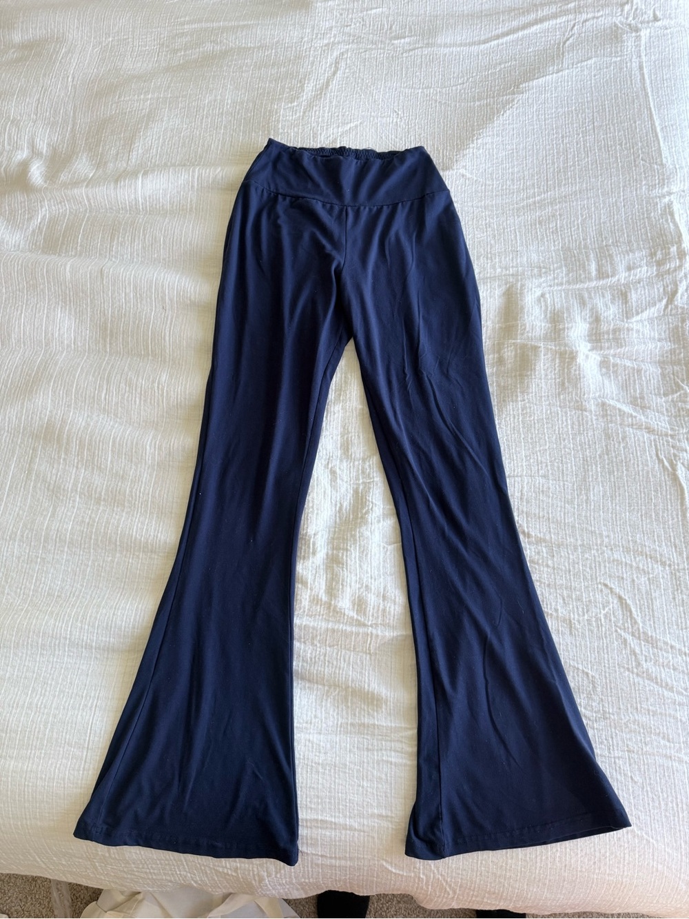 Navy Blue High Waisted Tummy Control Yoga Pants, Super Stretch, fits size S/M